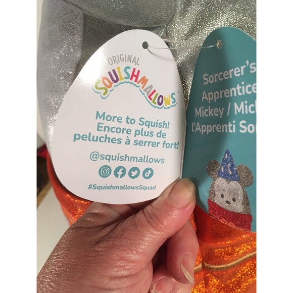 Squishmallows Mickey Mouse Sorcer's Apprentice Disney 100 Plush 14"  NWT Officia - Picture 8 of 8